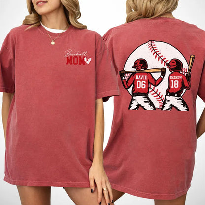 Personalized Baseball Mom Sweatshirt, Baseball Name Shirt