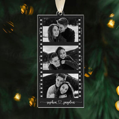 Custom Photo Strip Ornament, Christmas Ornament 2024