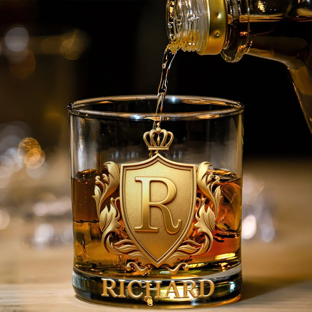 Cheers with Legendary Man - Personalized Golden 3D Badge