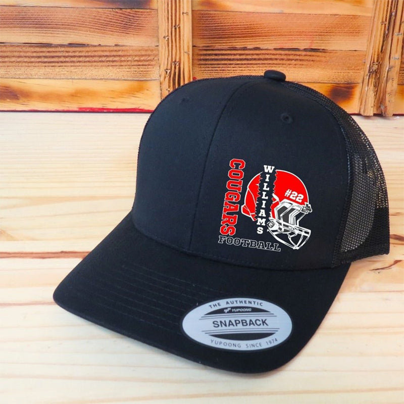 Custom Sport Hat,Football Softball Baseball Sport Hat, School Spirit