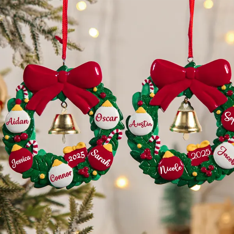2025 Family Christmas Tree Ornament, Christmas Ornaments With Name