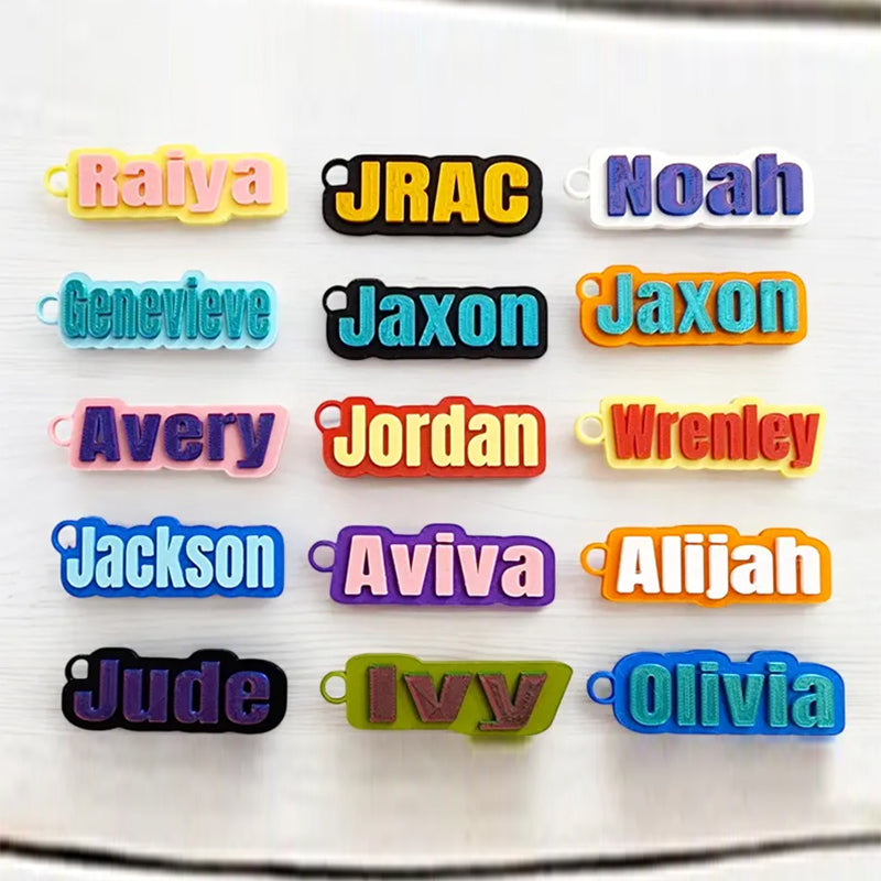 Bottle Name Tag, Personalized Name Keychain, Custom Backpack Tag