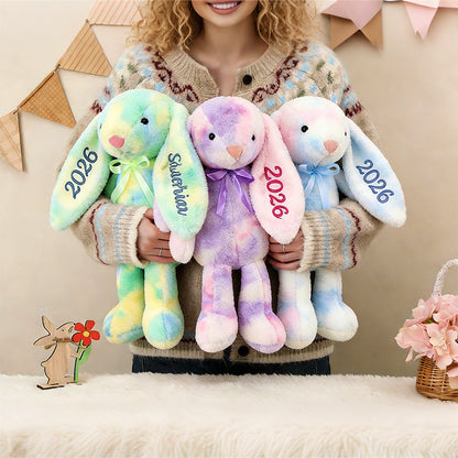 Personalized Easter Embroidered Plush Bunny Toy