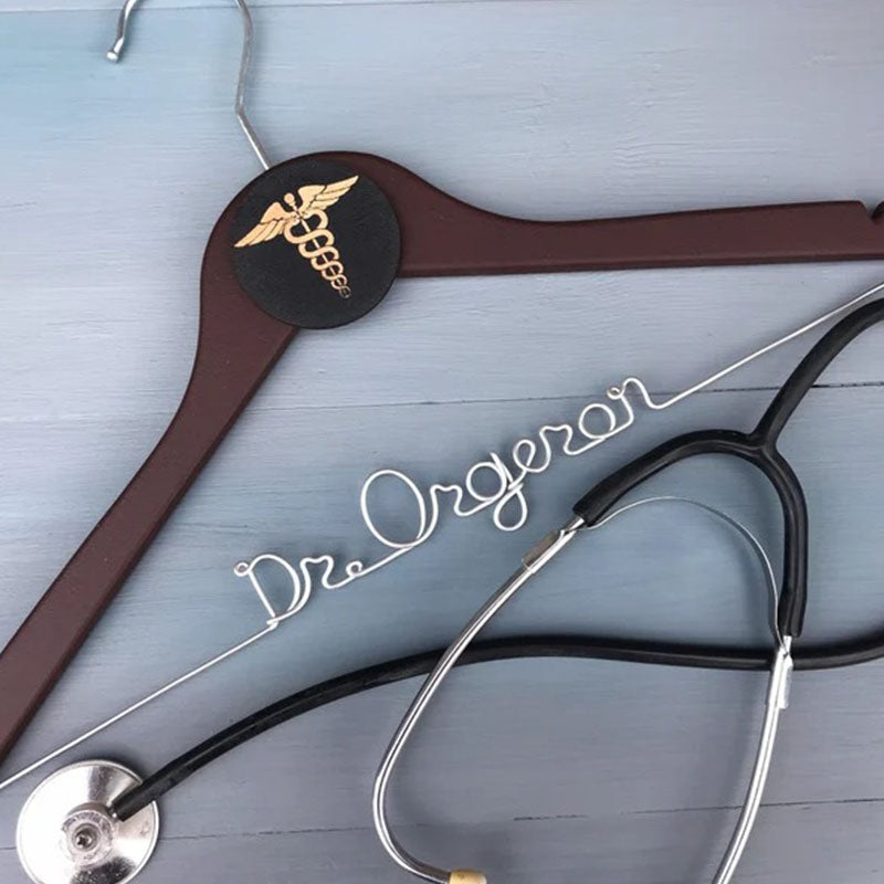 Unique Gift for Doctor, Birthday Gift for Doctor, Personalized Coat Hanger Graduation Gift