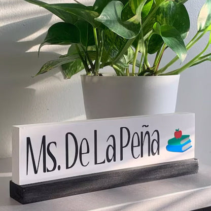 Personalized Teacher Name Plate/Name Plaque