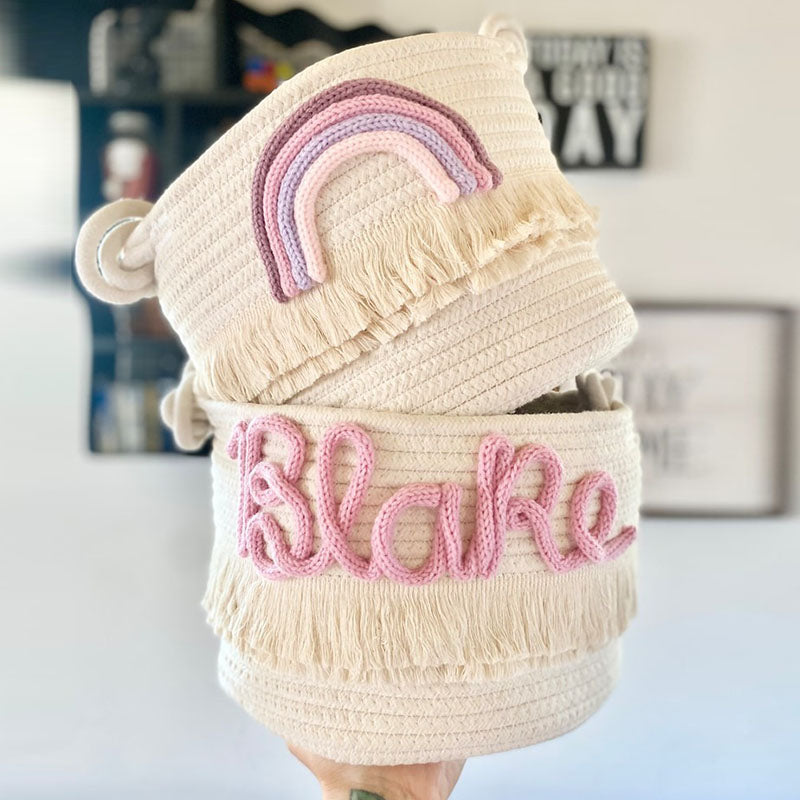 Personalized baby shower gift basket custom diaper basket custom name gift 1st birthday gift