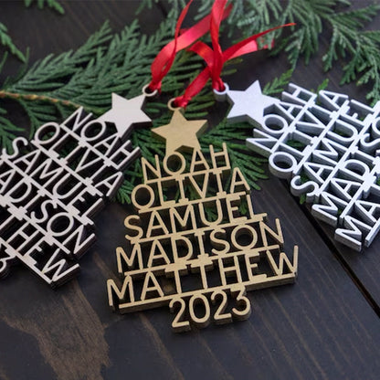 Family Christmas Ornament - Personalized Ornament With Names