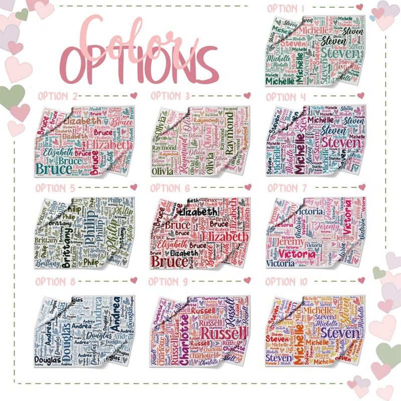 Personalized Blanket, Couple Gifts, Name Blanket