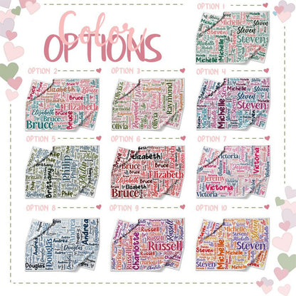 Personalized Blanket, Couple Gifts, Name Blanket