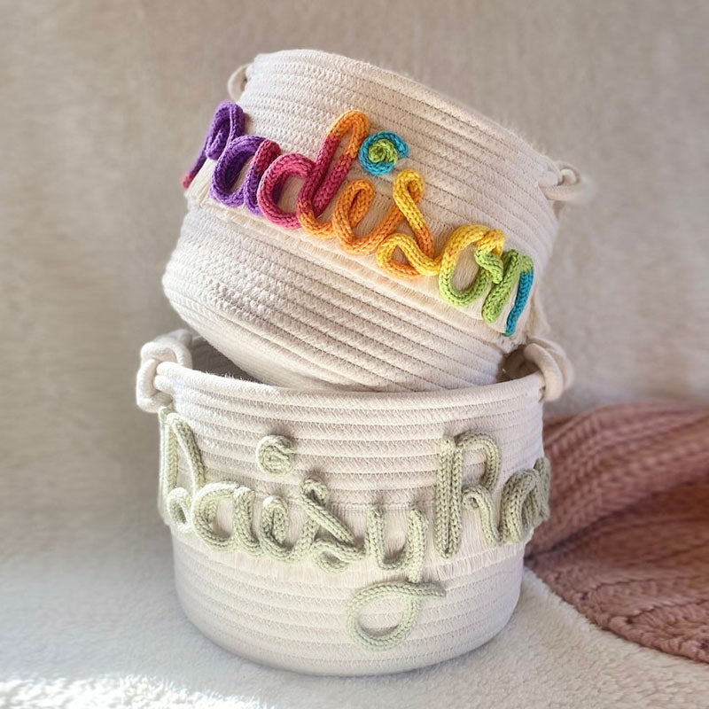 Personalized baby shower gift basket custom diaper basket custom name gift 1st birthday gift