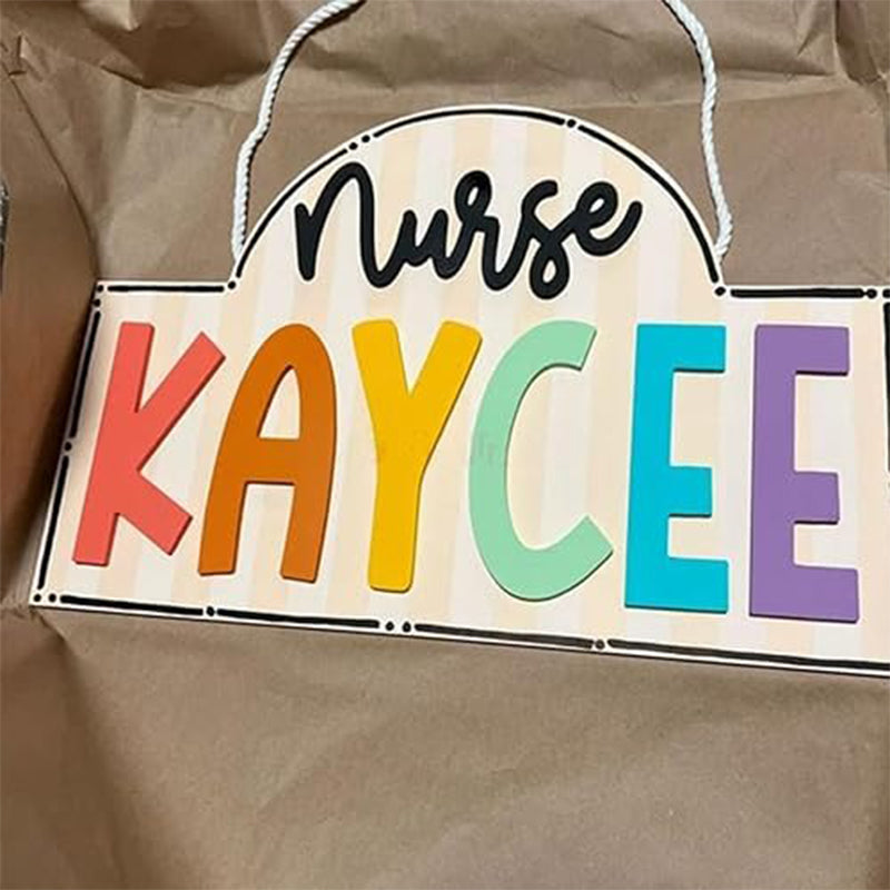Personalized Teacher Door or Wall Sign, Classroom Sign, 3D or Print Teacher Name Sign