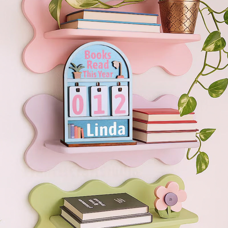 Personalized Book Tracker - Books Read This Year Counter