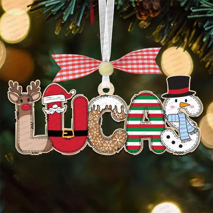 Personalized Alphabet Christmas Ornament With Name