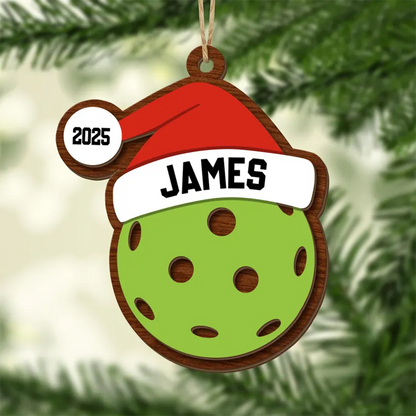 Personalized Sports Christmas Ornament, Custom Name Ornament