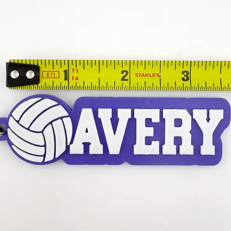Personalized Soprt Name Tag Keychain