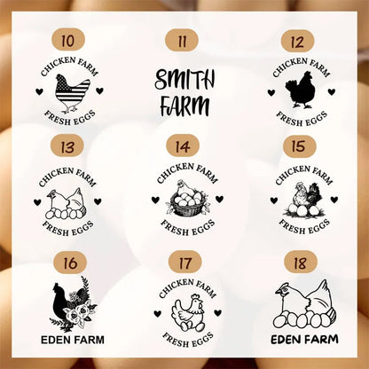 Custom Egg Stamp, Personalised Eggs Stamp