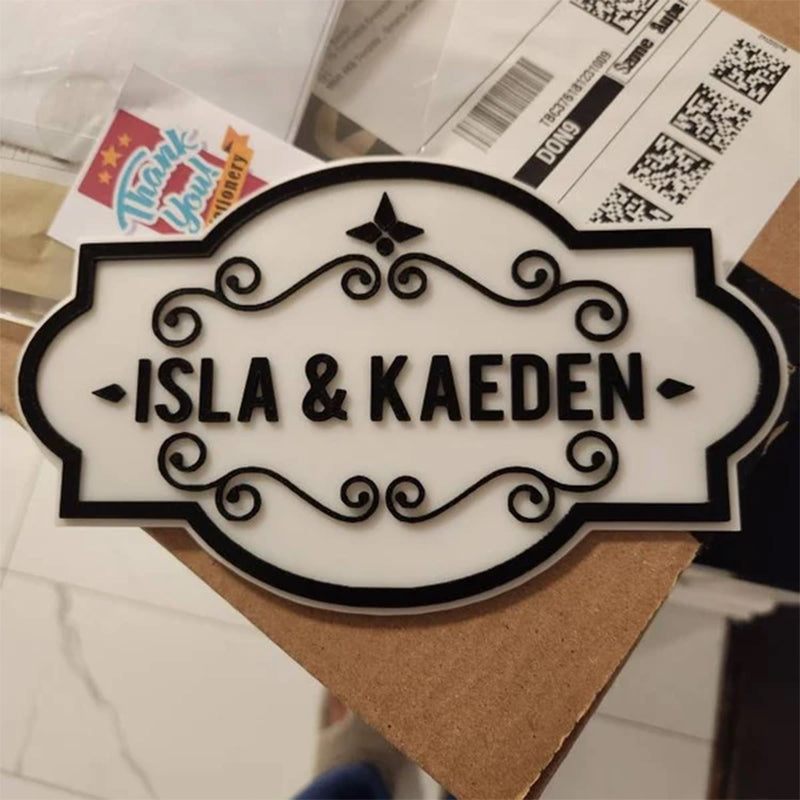 Personalised door sign for kids room