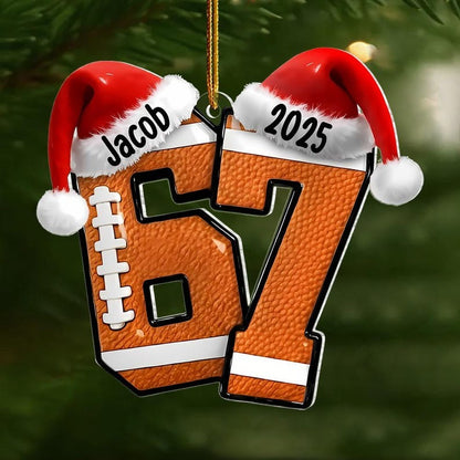 Custom Six Seven Ornament, Teen Slang Ornament, Funny Teenager Ornament