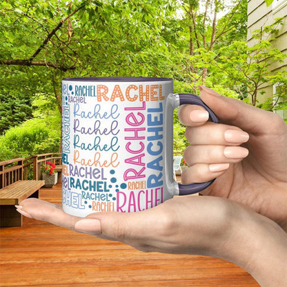 Repeating Name Personalized Mug Birthday Gift for Dad Custom Coffee Mug