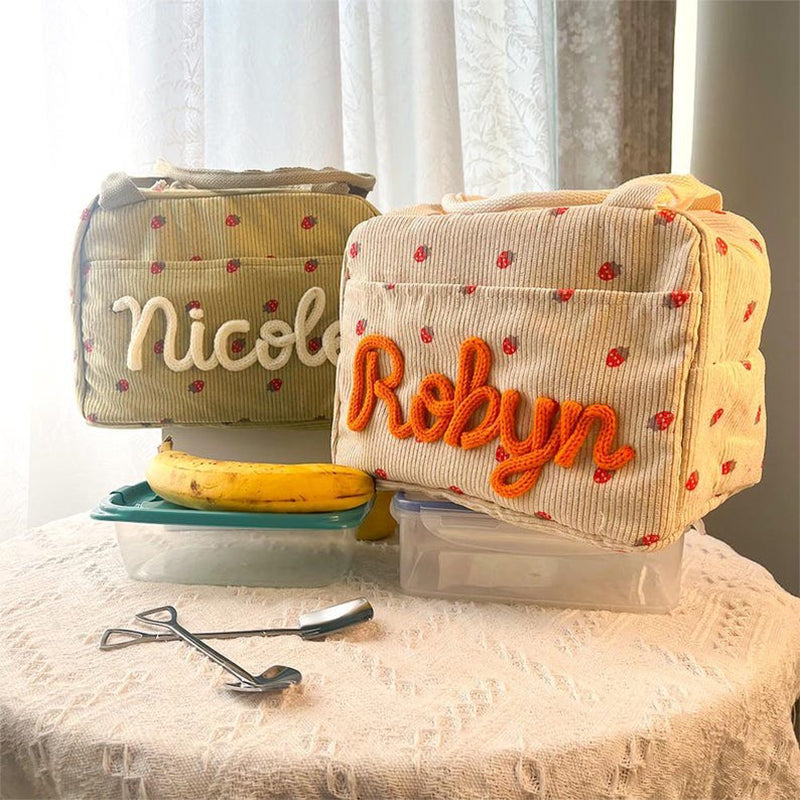 Personalized Kids Lunch Bag with Name Embroidery
