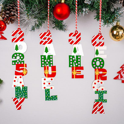 Custom Alphabet Christmas Ornament,Christmas Name Letter Ornament
