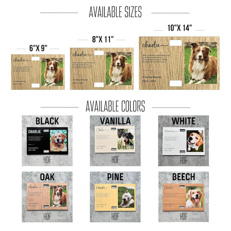 Memorial Pet Collar Frame, Pet Loss Gift, Memorial Pet Collar With Photo