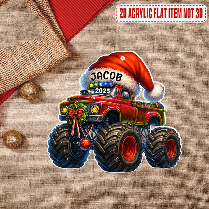 Personalized Monster Truck Christmas Ornament,Truck Ornament,Christmas Gift