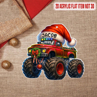 Personalized Monster Truck Christmas Ornament,Truck Ornament,Christmas Gift