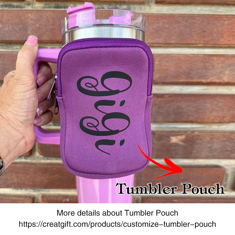 40 Oz Tumbler With Handle And Straw,Custom Stainless Steel Insulated Tumbler With Name