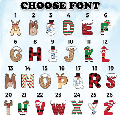 Personalized Letter Name Christmas Ornament
