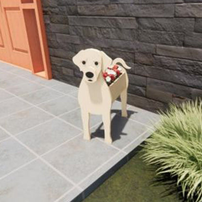 Dog Cat Pet Organizer Patio Indoor Outdoor Wood Planter
