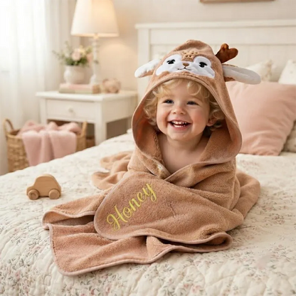 Custom Baby Hooded Towel with Name, Baby Shower Gift