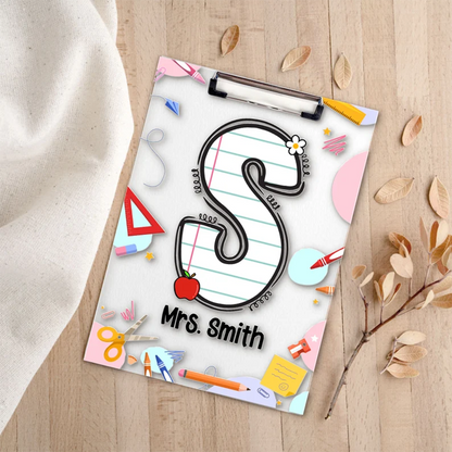 Personalized Teacher Clipboard, Custom Acrylic Clipboard For Teacher