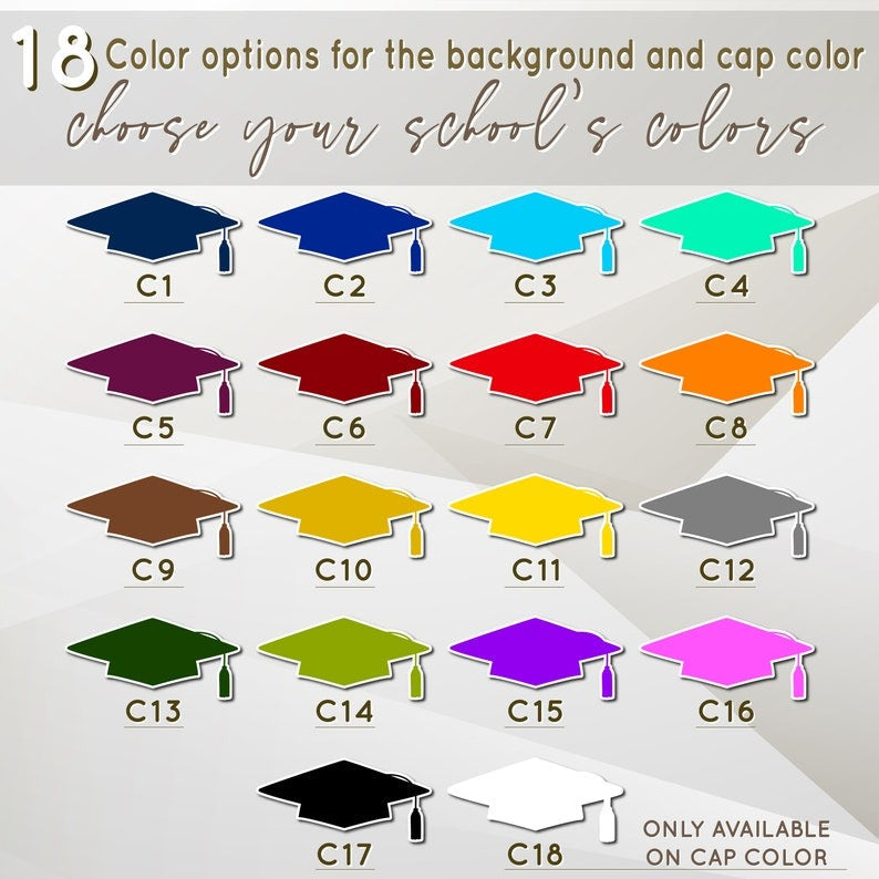 Personalized Graduation Banner w/ Photo, Name & School