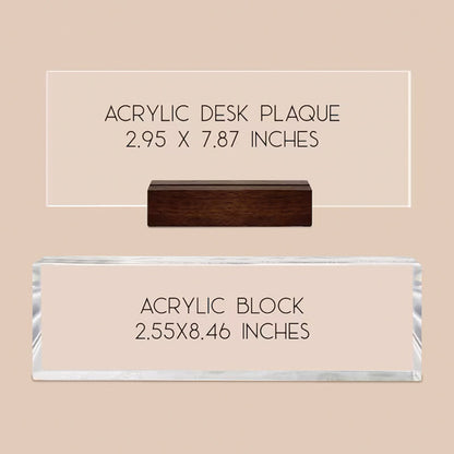 Personalized Teacher Desk Name Plate, School Librarian Gifts