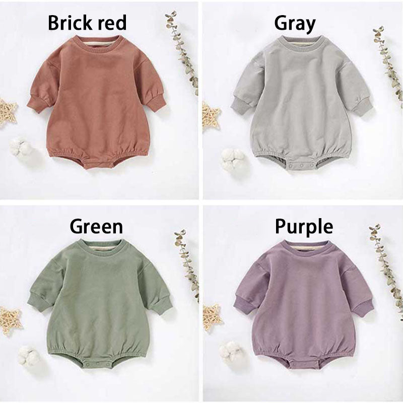 Puff Lettering oversized Sweatshirt Bodysuit