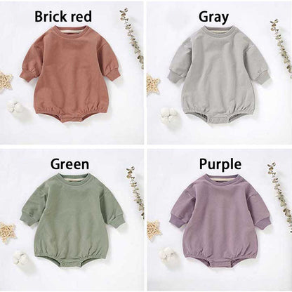 Puff Lettering oversized Sweatshirt Bodysuit
