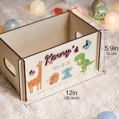 Personalized Toy Box for Kids, Custom Baby Gift