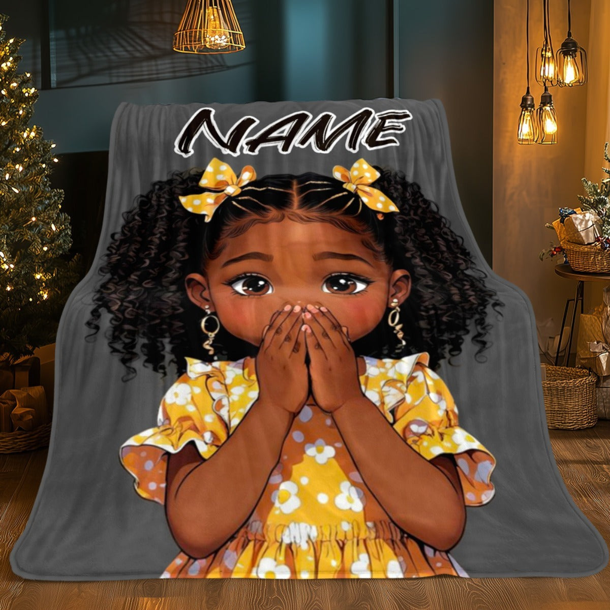 Personalized Custom Name Doll Blanket
