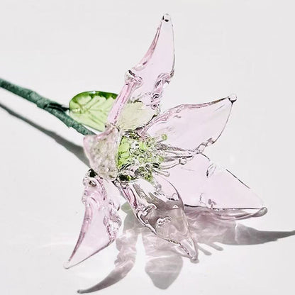 Glass Birth Month Flowers, Birth Flower Bouquet