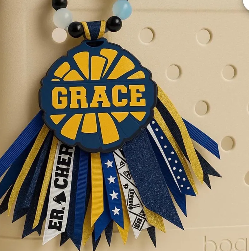 Personalized Sports Bag Tag | Custom Name Keychain | Team Gift | Bogg Bag Accessory