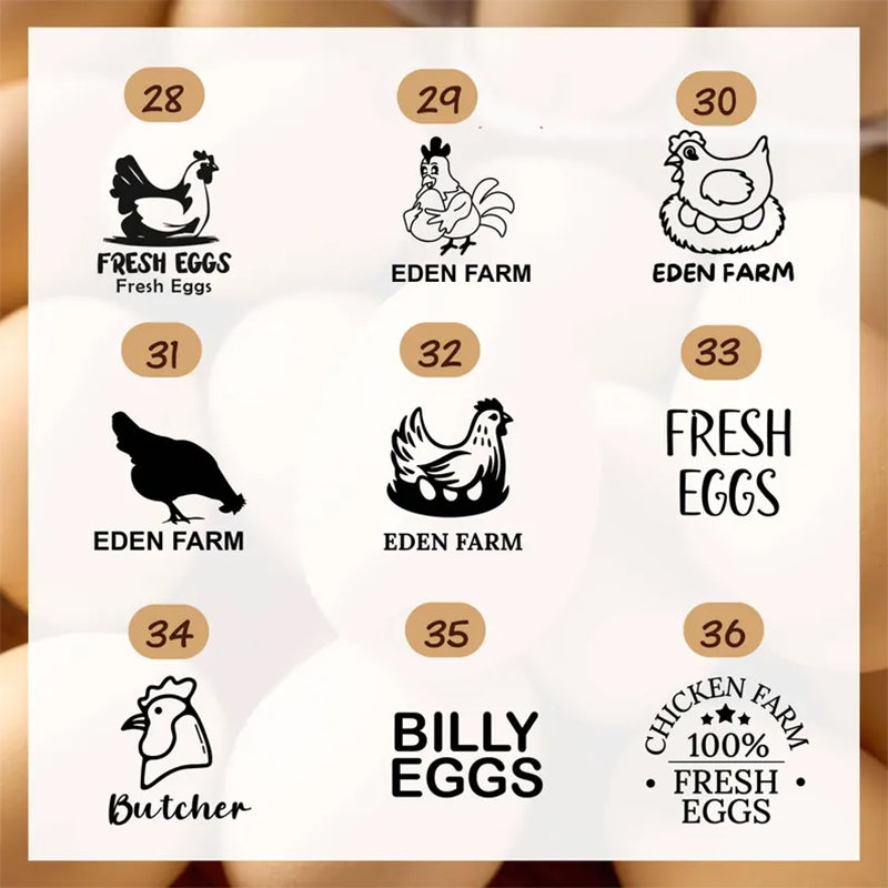 Custom Egg Stamp, Personalised Eggs Stamp