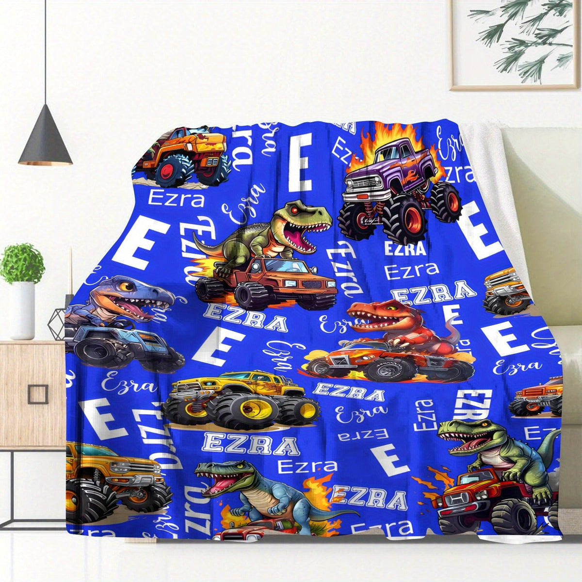 Personalized Flannel Throw Blanket