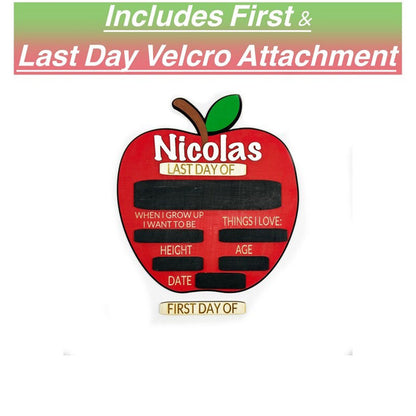 Personalized First Day of School Sign, Back to School