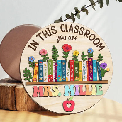 Custom Classroom Door Sign, Classroom Decor