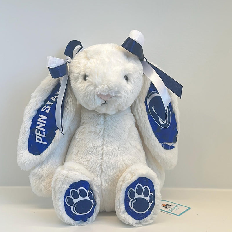 Custom Collegiate Jellycat Bunny: College Acceptance, Graduation