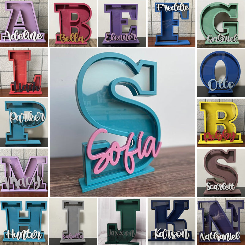 Personalized Name/ Initial Bank, Piggy Bank, Custom Piggy Bank, Coin Bank