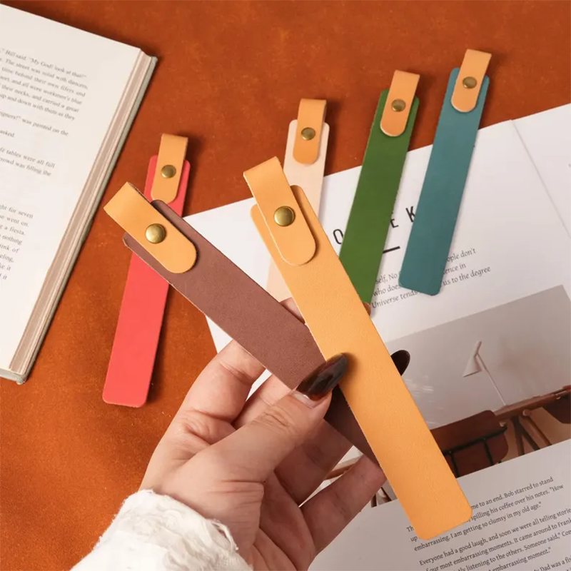 Personalized Leather Bookmark: Custom Engraved Full-Grain Italian Leather