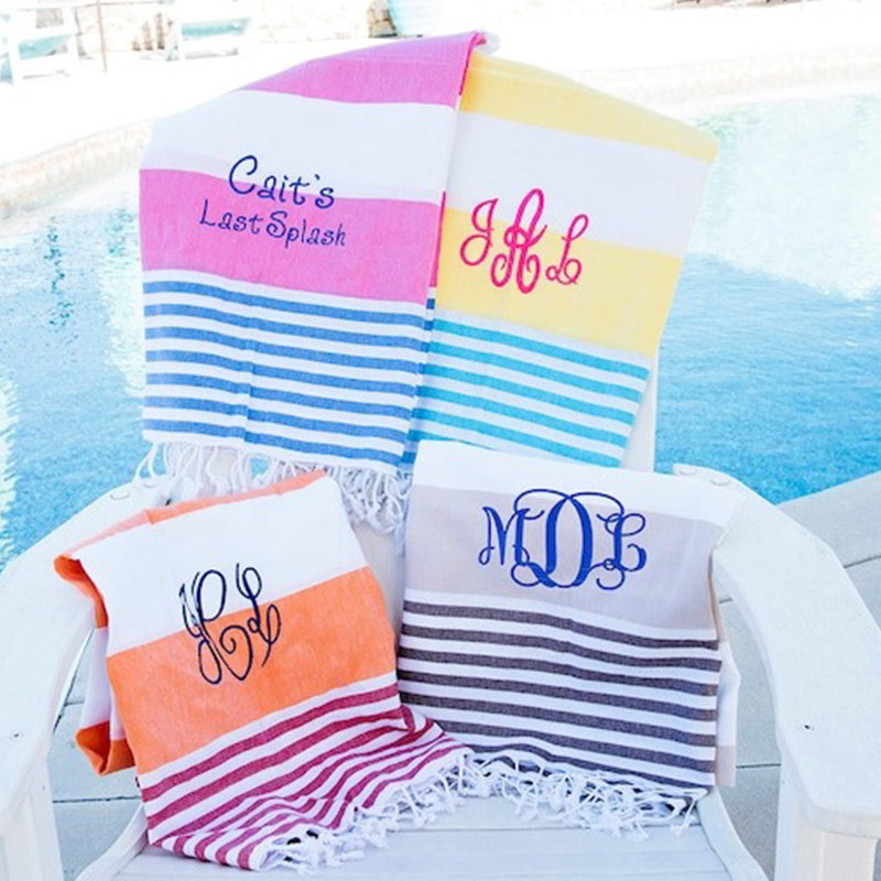 Personalized Beach Towel, Monogrammed Beach Towel