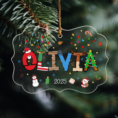 Personalized Boys Girls Christmas Ornament